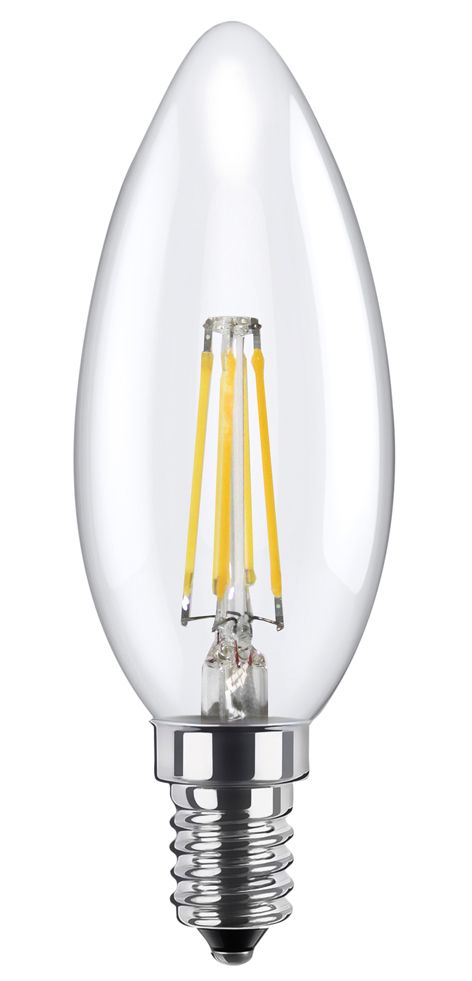 S&H 36571 LED Kerze Filament 35x95mm dimmbar E14 3,2W/927 270Lm 1900-2700K