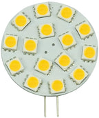 S&H 34602 LED-Leuchtmittel 18SMD Modul Ø40mm G4 10-30VDC 10-18VAC 2,6W 3000K