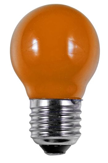 S&H 38219 LED Tropfenform Filament 45x75mm E27 220-240V 1W 40Lm orange 360°