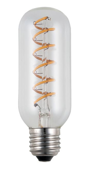 S&H 38091 LED Röhre Filament Flex Axial 45x130mm E27 230V 4,5W 190Lm 2200K klar