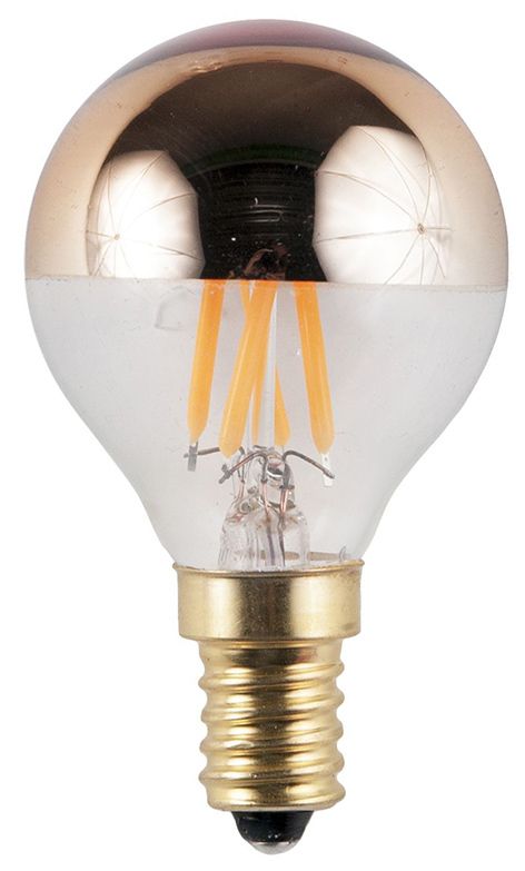 S&H 36679 LED-Tropfenform Filament 45x72mm dimmbar E14 230V 4W/925 250Lm