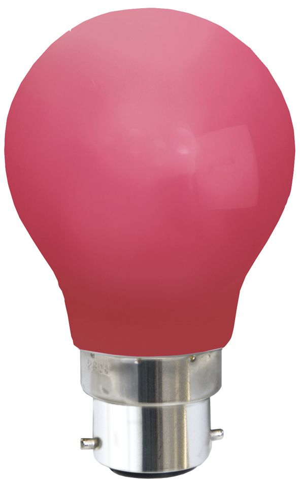 S&H 88775 LED-Allgebrauchform 55x94mm B22 220-240V 0,8W rot