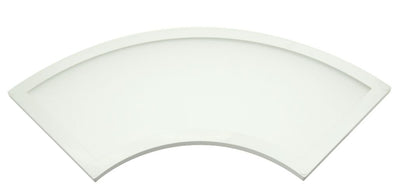 S&H 90170 LED Aufbau Panel Viertelkreis 200x200mm 12-14VDC 7W 475Lm 2800K 100°