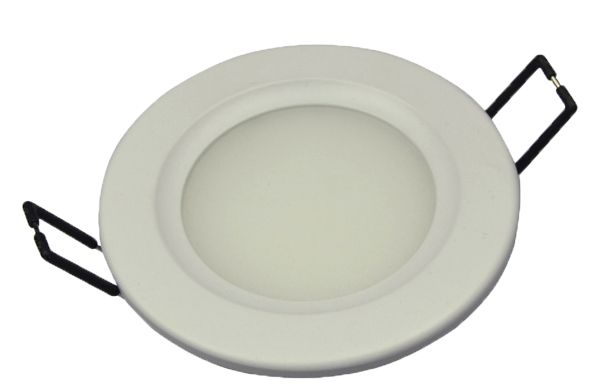 S&H 34746 LED-Downlight Ø95mm EBØ85mm 24VDC 6W RGB 125° matt strukturiert