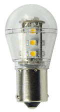 S&H 36749 LED Kugelform 15SMD 25x48mm BA15s 10-30VDC 10-18VAC 1,6W 2700K klar