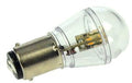 S&H 34700 LED Kugelform 25x51mm klar dimmbar BA15d 10-30VDC 10-18VAC 0,7W