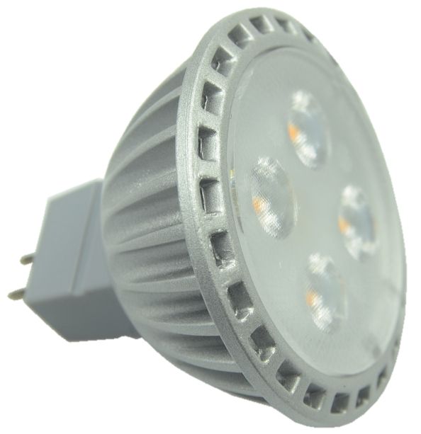 S&H 34862 LED-MR16 4SMD Ø50x45mm Gu5,3 10-30VDC 12VAC 5W 6500K 30°
