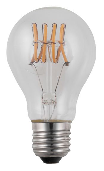 S&H 38159 LED Allgebrauchsform Filament Flex E27 4,5W 190Lm 2200K klar 360°