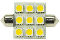 S&H 34697 LED-Soffitte 9SMD Ø24mmx37mm S8,5 10-30VDC 10-18VAC 2W 3000K dimmbar