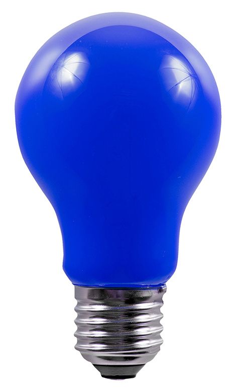 S&H 36743 LED Allgebrauchsform Filament 60x105mm E27 230VAC 1W 5Lm blau