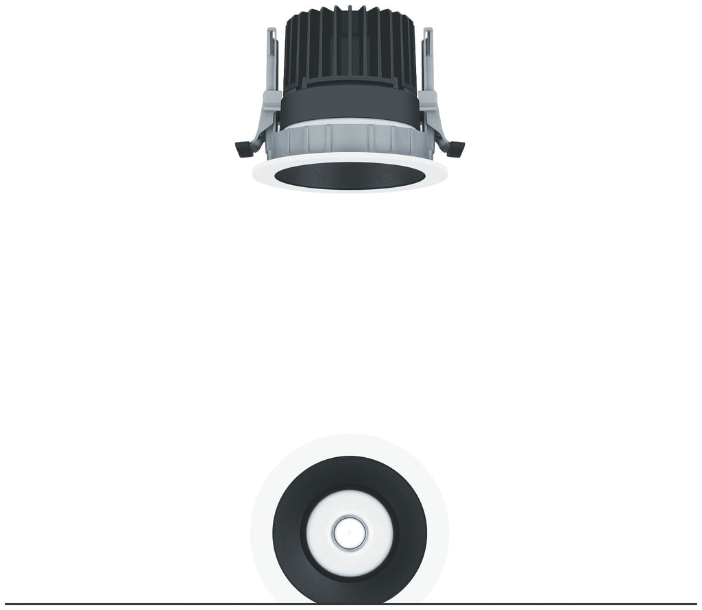 Zumtobel PANOS INF R100L 15W LED940 LDO FL-BK WH LED Decken-EBleuchte 60816788