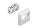 Kleinhuis 886.3.3 CENTRIC Doppel-SchuKo Steckdose 125x120x43mm ASA RAL9010/9010