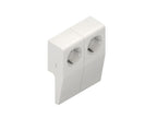 Kleinhuis 1886.3.3 CENTRIC Doppel-SchuKo Steckdose 144x120x43mm ASA RAL9010/9010
