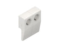 Kleinhuis 1886.6.5 CENTRIC Doppel-SchuKo Steckdose 144x120x43mm ASA RAL9001/8014