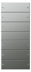 GIRA 2136601 Wippenset 6fach (3+3) System 55 Edelstahl