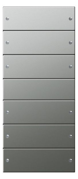 GIRA 2136601 Wippenset 6fach (3+3) System 55 Edelstahl