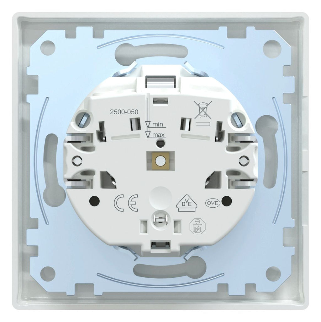 Mert MEG 2301-1425 SCHUKO-Steckdose StK volle Platte aktivweiß glänz. M-SMART