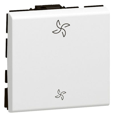 Legrand 077027L Wechselschalter (SL) 10A Ventilator antibakt. 2M Mosaic ultraweiß