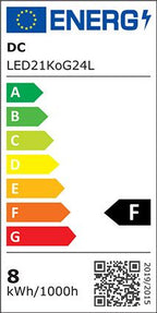 S&H 30351 LED-Röhre 34x165mm G24 200-240VAC/DC 8W 700Lm 2800K 140°