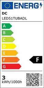 S&H 31134 LED-Röhrenlampe 15,5x52,5mm B15d 90-265AC/90-269VDC 3W 2700K klar