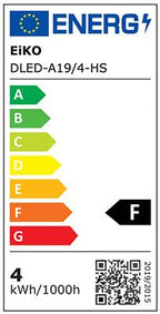 S&H 38913 LED-Allgebrauchform Filament 60x105mm E27 220-240VAC 4W 400Lm 2700K