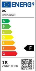 S&H 90183 LED Aufbau/-EB Panel rd Ø230x15mm 220-240VAC 18W/840 1500Lm 120°
