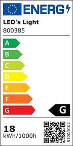 S&H 90145 LED Ein-/Aufbau Panel quadrat. 227x35mm 18W 1440Lm 3000/4000/6000K 120°