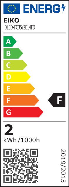 S&H 38894 LED-Windstoßkerzenform Filament 35x115mm E14 2W 200Lm 2700K