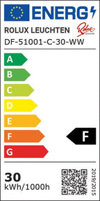 S&H 90402 LED Displaystrahler 225,5x184x40mm 200-240V 30W 2100Lm 3200K