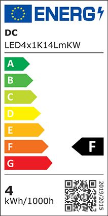 S&H 34028 LED-Kerzenlampe 37x108mm matt E14 85-265VAC/60-269VDC 3,7W 6000K 180°