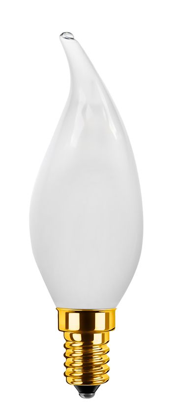 S&H 38894 LED-Windstoßkerzenform Filament 35x115mm E14 2W 200Lm 2700K
