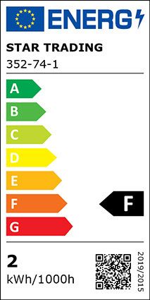S&H 35071 LED-Rustikaform Filament 58x137mm E27 230VAC 1,5W/821 140Lm klar