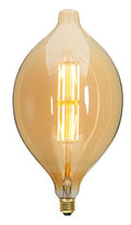 S&H 31491 LED Ellipsenform Filament 180x334mm E27 10W/920 650Lm 2000K amber