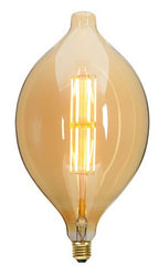 S&H 31491 LED Ellipsenform Filament 180x334mm E27 10W/920 650Lm 2000K amber