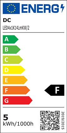 S&H 35571 LED-Kerzenlampe 37x108mm E14 85-265VAC/60-269VDC 4,5W 6000K matt