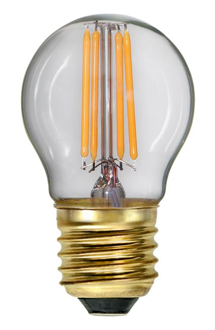 S&H 31659 LED-Tropfenform Filament 45x78mm E27 4W/821 350Lm 2100K 360° klar