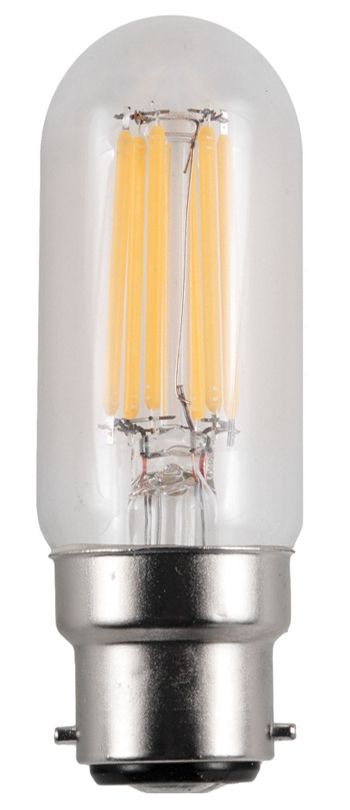 S&H 31438 LED Röhrenform Filament 30x95mm B22d 220-240V 5W 2700K 360° klar