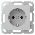 GIRA 4453015 SCHUKO-Steckdose m.Shutter System 55 Grau matt (lackiert)