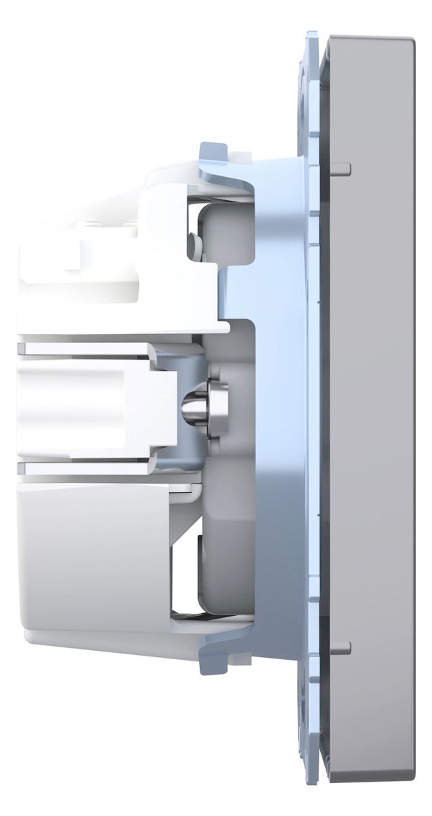 Mert MEG 2301-6036 SCHUKO-Steckdose Steckklemme Edelstahl
