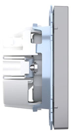 Mert MEG 2301-6036 SCHUKO-Steckdose Steckklemme Edelstahl