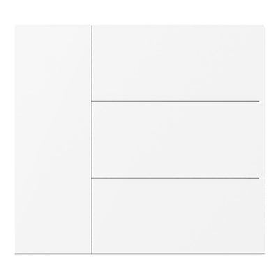 WALTZ Wippenset für Tastsensor+ Aluminium Weiss 4-fach - CHKA-08/W.1.20