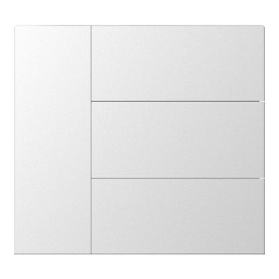 WALTZ Wippenset für Tastsensor+ Aluminium Silber 4-fach - 88188308