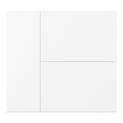 WALTZ Wippenset für Tastsensor+ Aluminium Weiss 3-fach - CHKA-06/W.1.20