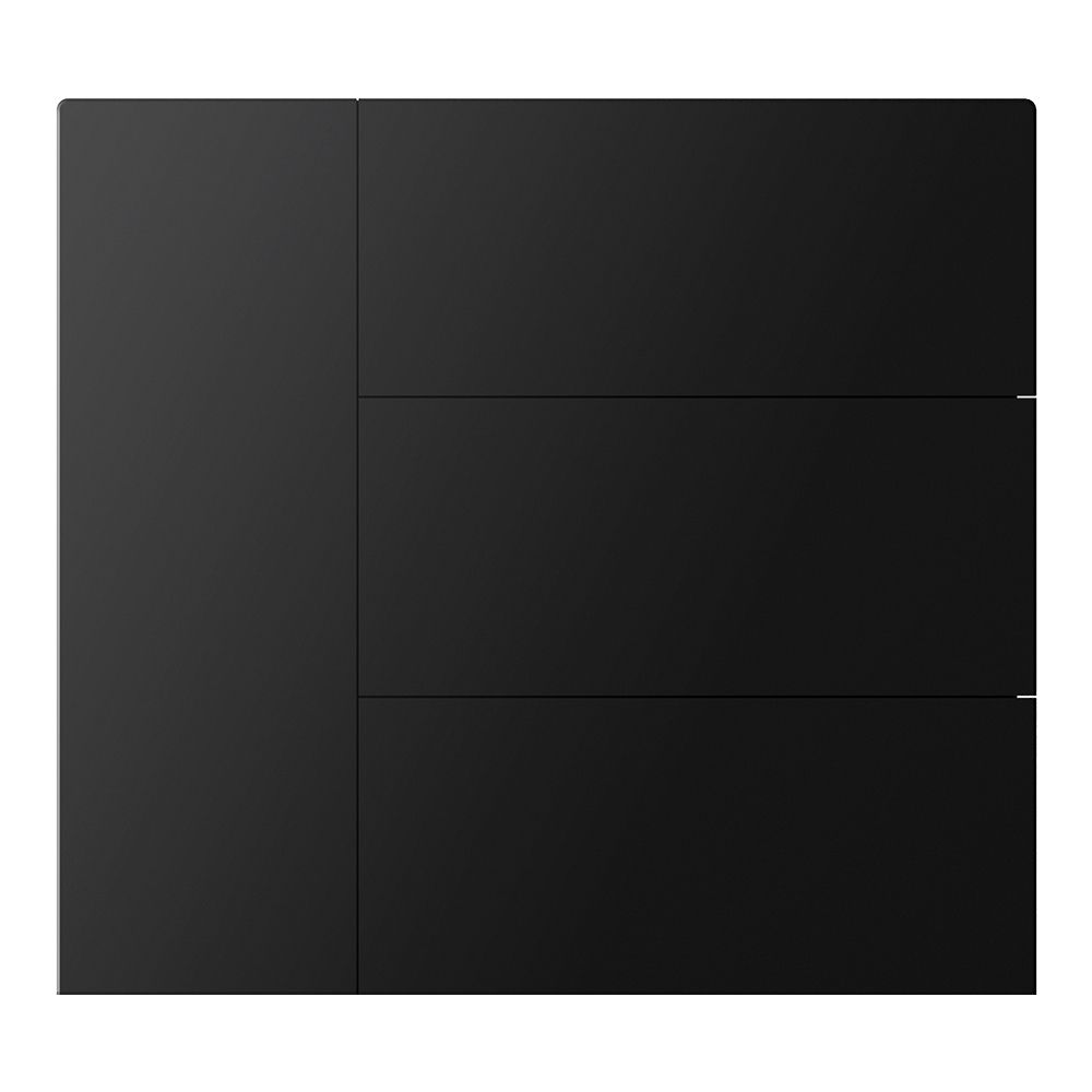 WALTZ Wippenset für Tastsensor+ Aluminium Schwarz 4-fach - 88188278