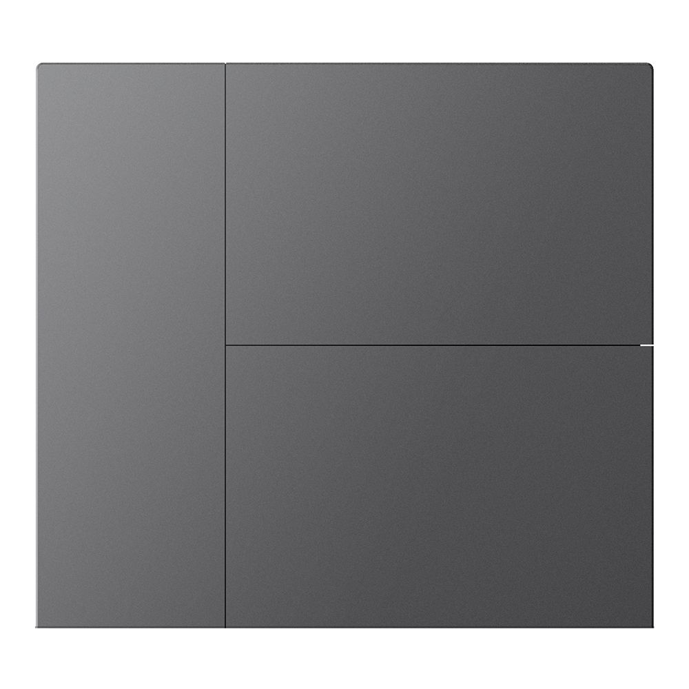 WALTZ Wippenset für Tastsensor+ Aluminium Anthrazit 3-fach - 88188209