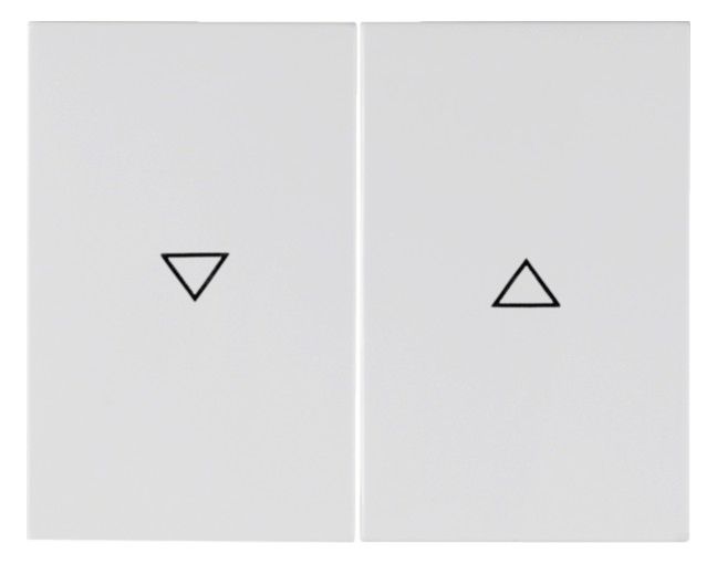 Berker 14357109 Wippe m.Aufdruck Symbol Pfeil K.1 polarweiß glänzend