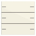 GIRA 575301 Wippenset 3fach Tastsensor4 System 55 Cremeweiß glänzend