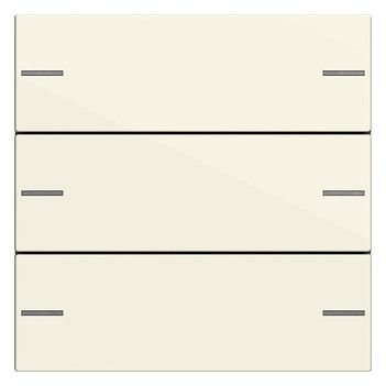 GIRA 575301 Wippenset 3fach Tastsensor4 System 55 Cremeweiß glänzend