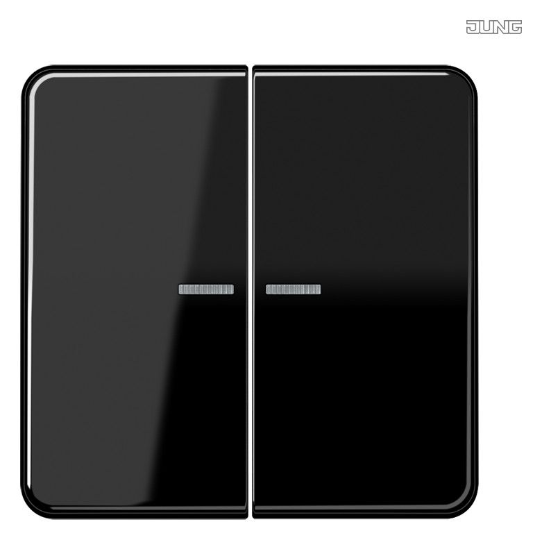 Jung CD595KO5SW Wippe Serienschalter m.Lichtleiter schwarz