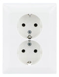 BJ 202 EUJ-914 SCHUKO® Doppelsteckdose volle Abdeckung